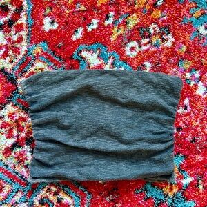 ‘Free People’ Gray Knit Tube Top